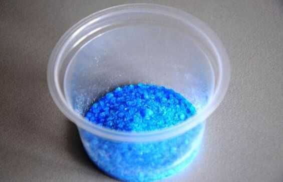 Copper sulfate is used in the preparation of products to eliminate fungal infections