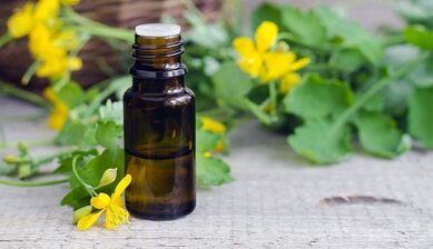 Selandin juice is used to treat nail fungi